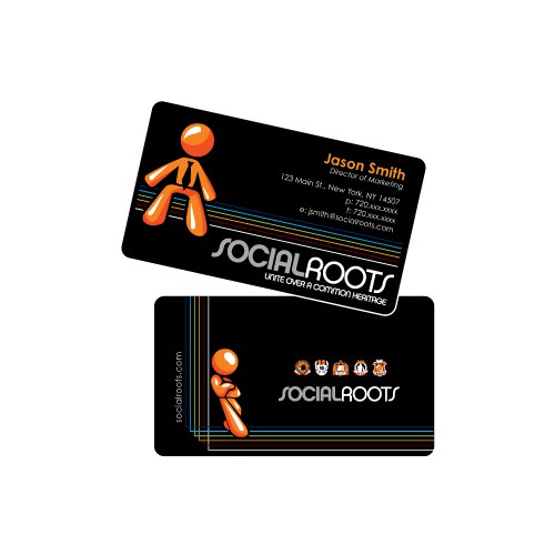 Business Cards for Social Network Employees