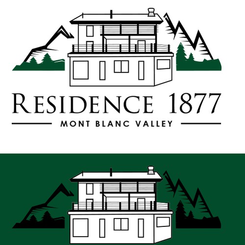 Unique logo for residence hotel 