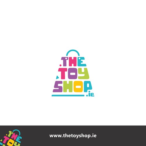Flat fun logo concept for THE TOY SHOP.ie