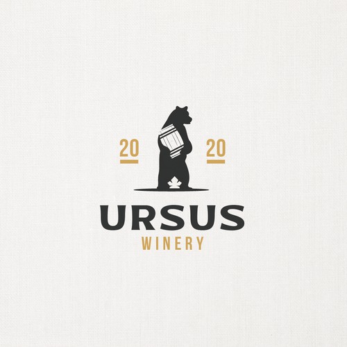 Playful logo concept for a winery