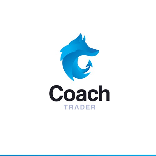 Logo concept for trading teacher