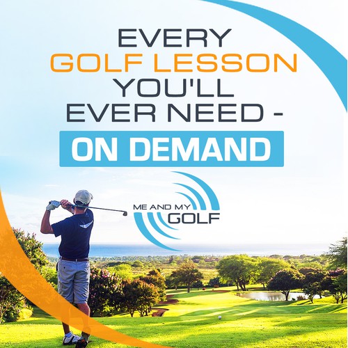 Ad design for golf brand