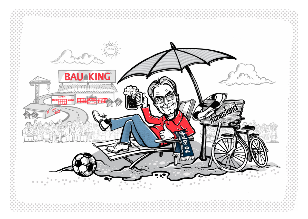Karikatur Baustoffhandel