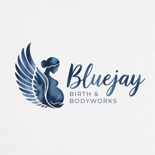 Bluejay Birth & Bodyworks Logo Design