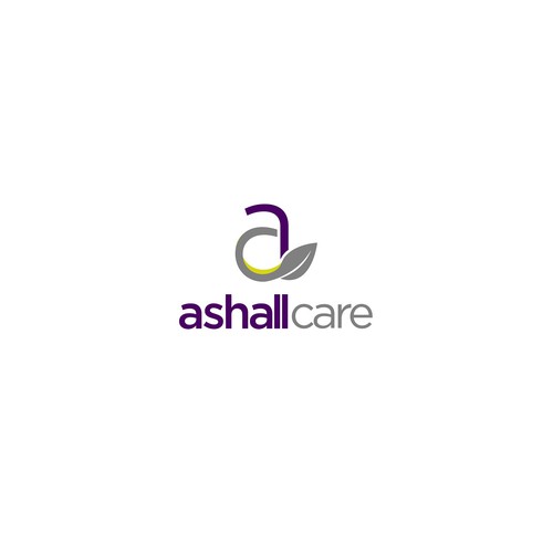 Clean and modern logo for Ashall Care