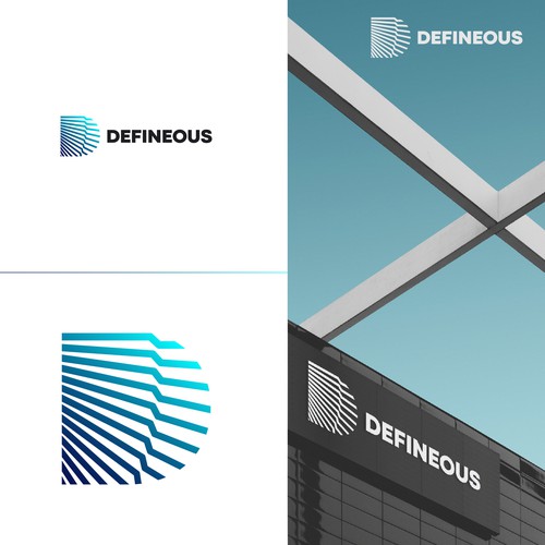 D letter design for Definous company contest