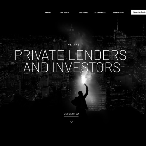 Finance and Account website redesign