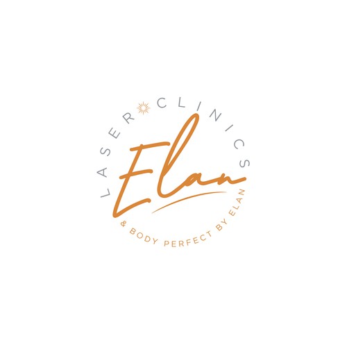 Elan laser clinics logo design