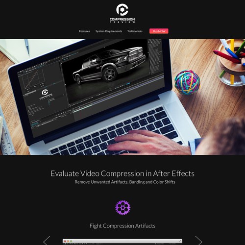 CP landing page design