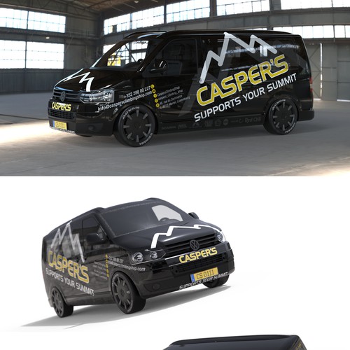 Van wrap - climbing shop