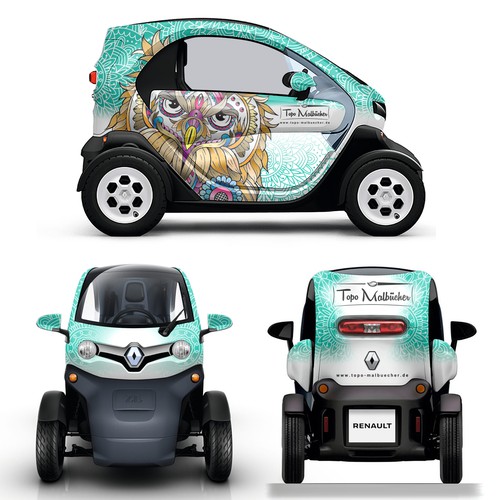 Creative Car wrapping design for  Renault Twizy