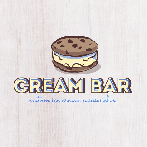 Playful design for Ice Cream Sandwich shop