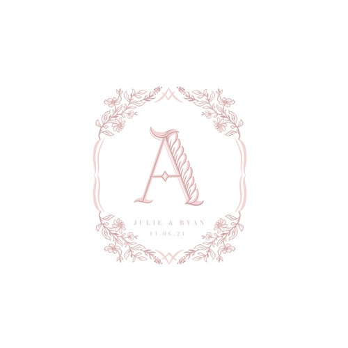 Wedding monogram logo