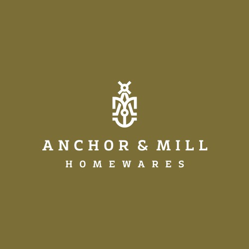 anchor $ mill vintage logo