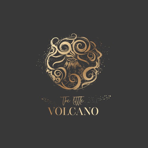 Unique logo design for a transformational coaching company. The Little Volcano.