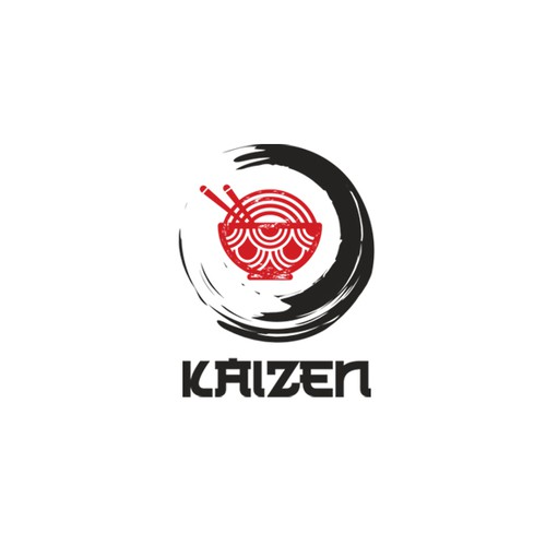 Masculine logo for a Japanese restaurant