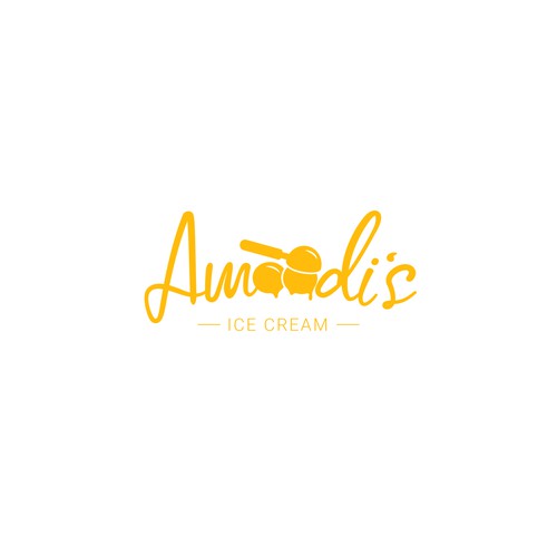Logo design for Amoudi's Ice Cream
