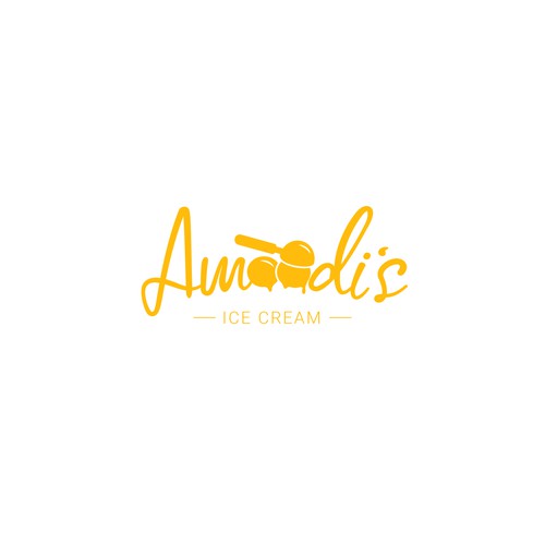 Logo design for Amoudi's Ice Cream