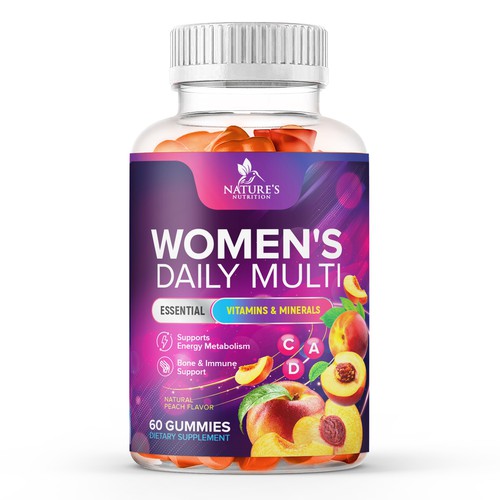 Tasty Women's Multivitamin Gummies Design needed for Nature's Nutrition