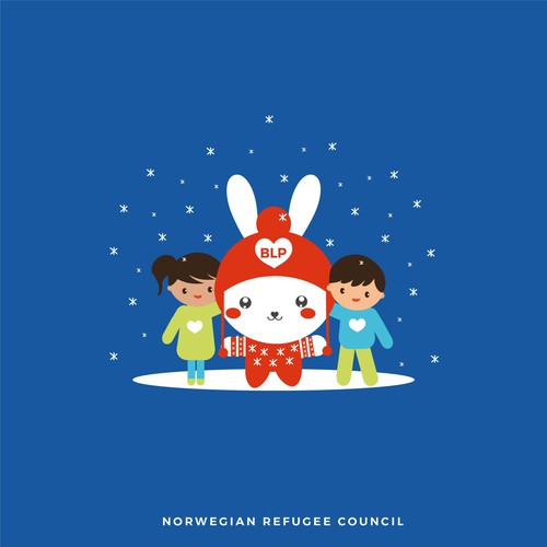 beautiful logo and mascot for the NORWEGIAN REFUGEE COUNCIL