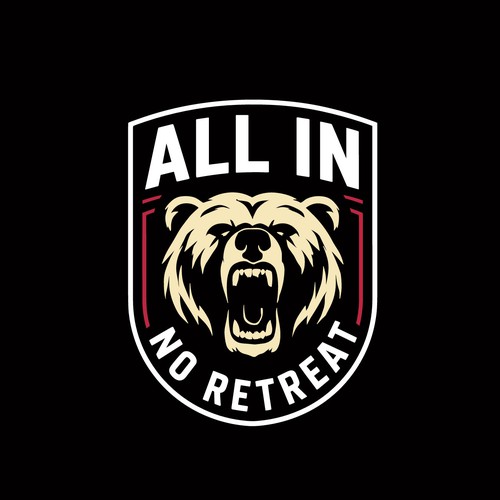 "ALL IN – NO RETREAT" Emblem Design