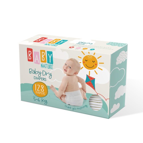 Baby Diapers Packaging Design