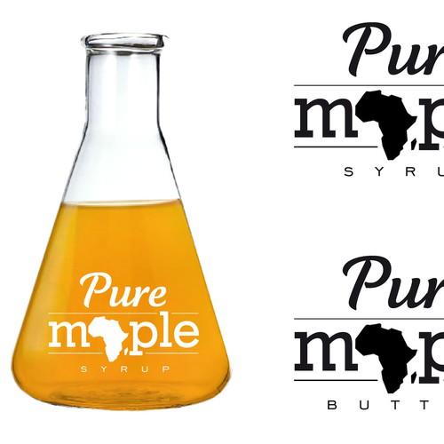 Create trendy maple syrup packaging label for distribution in South Africa