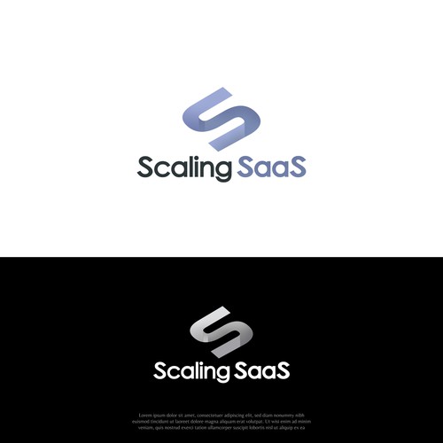 Bold isometric logo for ScalingSaaS