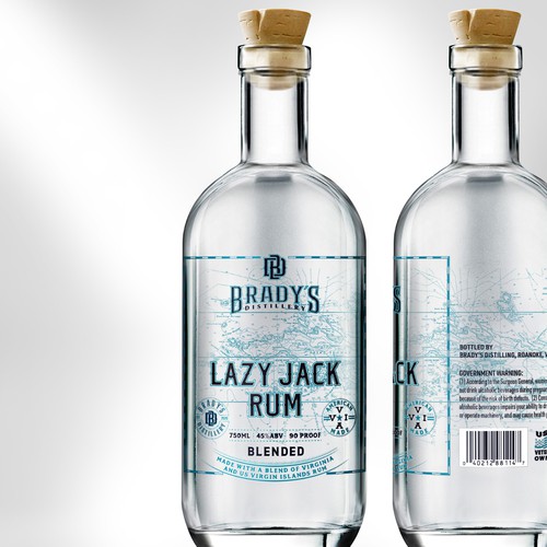 Label Design for Brady's Distillery Rum