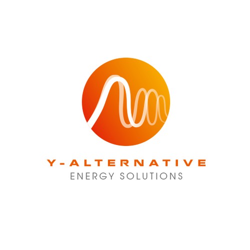 Renewable solar energy company logo