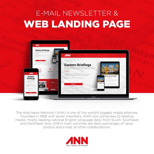 E-mail Newsletter & Web Landing Page