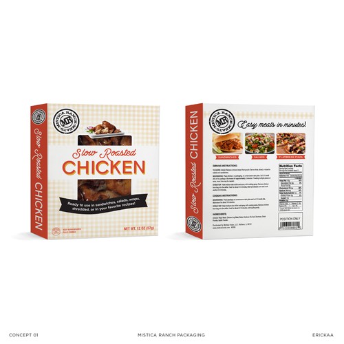 Packaging concept for slow roasted chicken