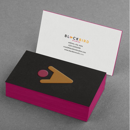 Logo and cards for design focused dev studio 