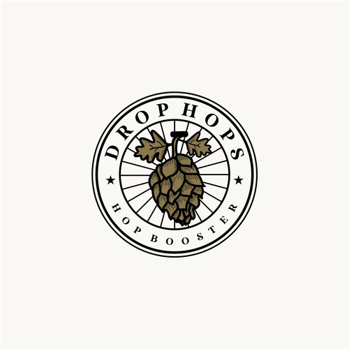 bold logo concept for drop hops