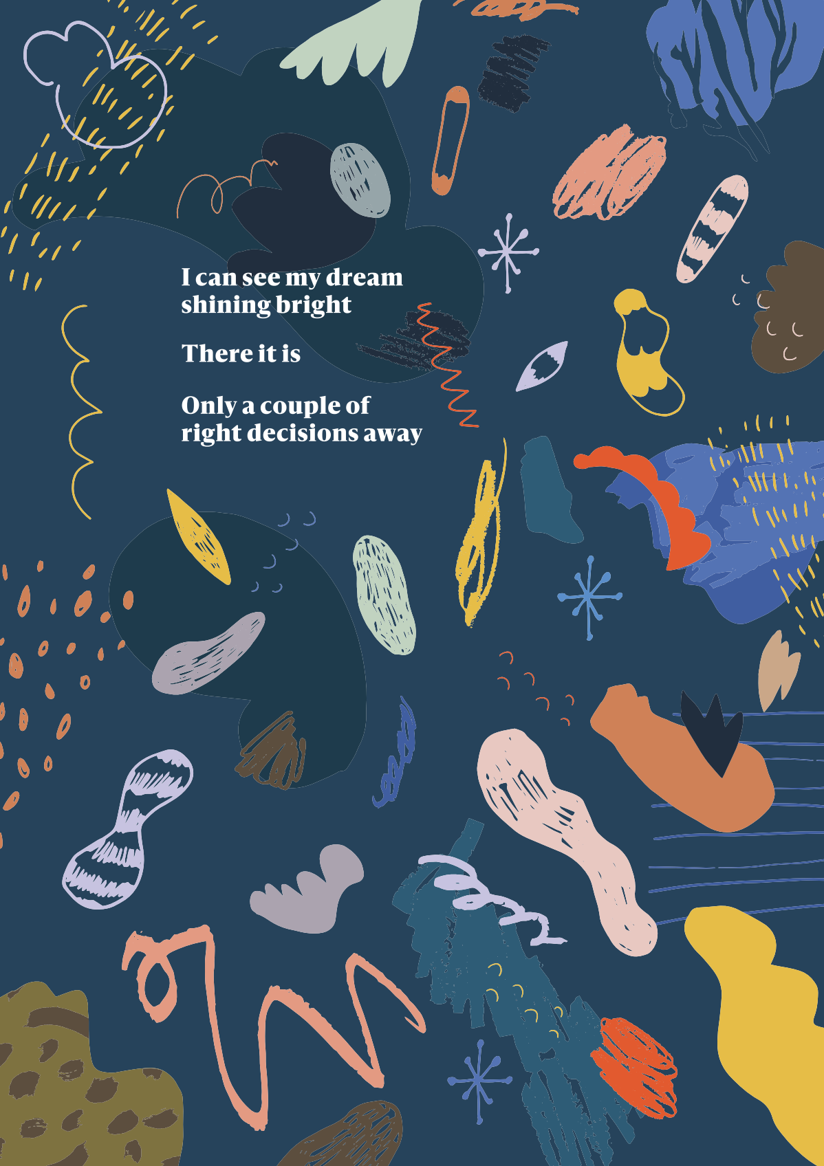 Abstract illustration needed for a typographic artwork!