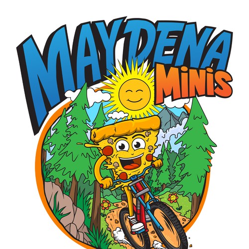 Pizza Bike Mountains 