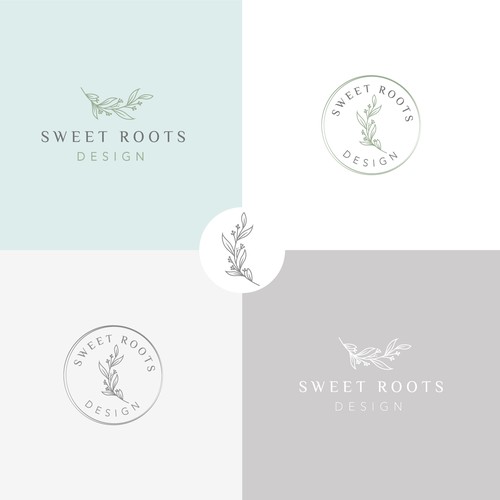 Floral logo design