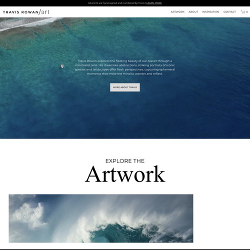 Photography - E-Commerce Website
