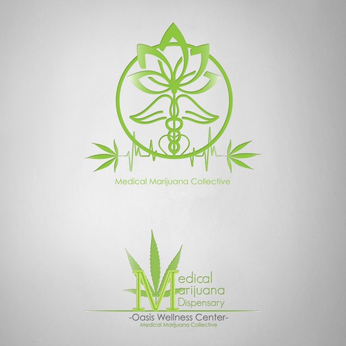 Logo for a Medical Marijuana Dispensary.