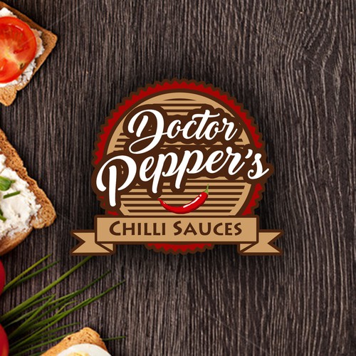 concept logo for chilli sauces