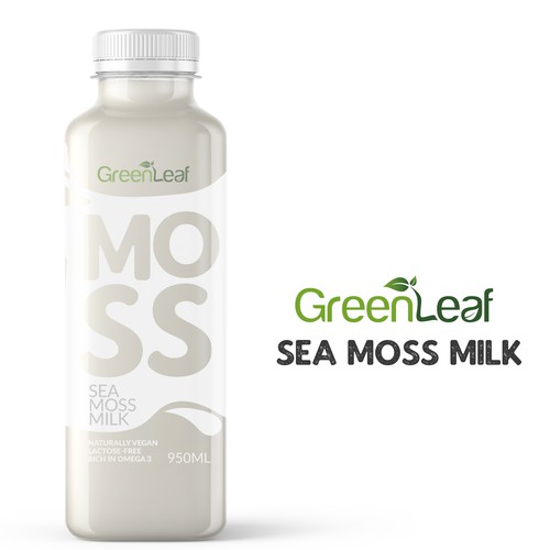 Moss milk package design