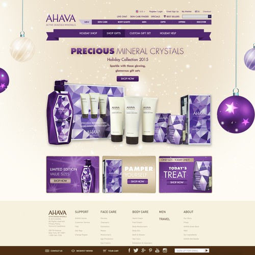 Christmas Theme Design for Ahava