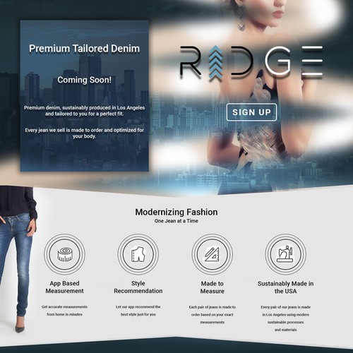 Women's Jeans Selling Web Design