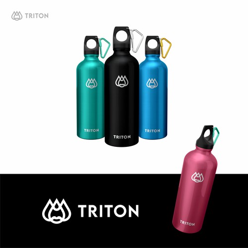 Design a water bottle logo fit for King Triton