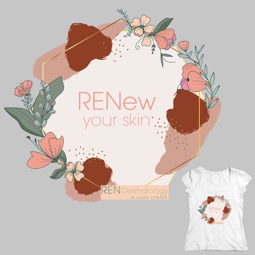 Tshirt design for a medical/dermatological spa