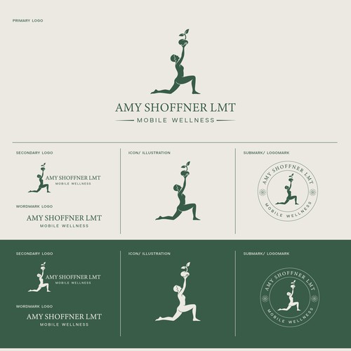 Logo Variations for Mobile Wellness Brand