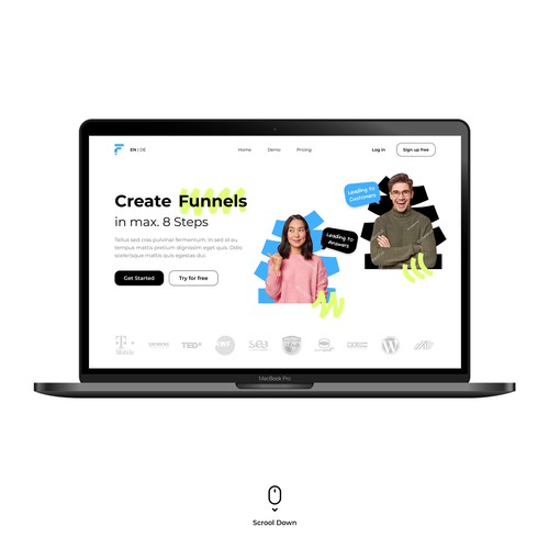 Frontlead Website Design Concept