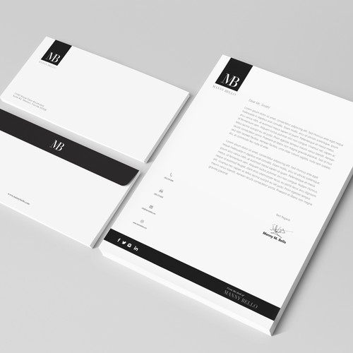 Letter Head design for major CEO