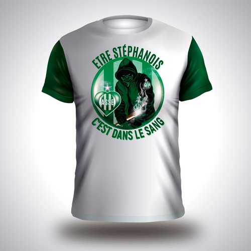 T-shirt for A.S. Saint-Etienne fans