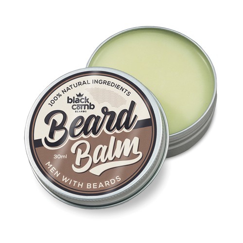 Black Comb Beard Balm